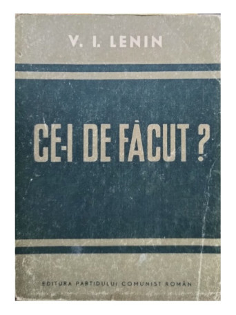 Ce-i de facut?