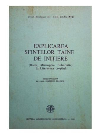 Explicarea Sfintelor Taine de initiere