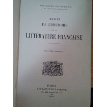 Manuel de l'histoire de la litterature francaise