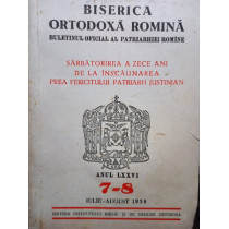 Buletinul oficial al Patriarhiei Romane, anul LXXVI, nr. 78