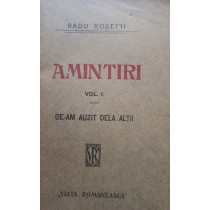 Amintiri, vol. I