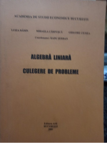 Algebra liniara - Culegere de probleme