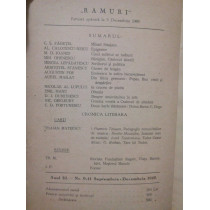 Ramuri - Revista literara anul 32, nr. 9 - 11, Septembrie - Decembrie 1940