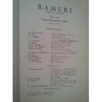 Ramuri - Revista literara anul al XXVI-lea, nr. 4-6, August - Octombrie 1934