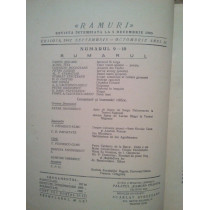 Ramuri - Revista literara anul al XXXVIII-lea, nr. 9-10, Septembrie - Octombrie 1942