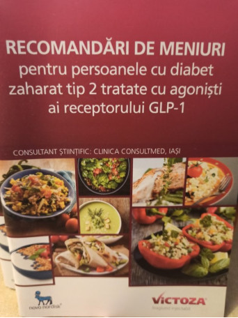 Recomandari de meniuri pentru persoanele cu diabet zaharat tip 2 tratate cu agonisti ai receptorului GLP-1