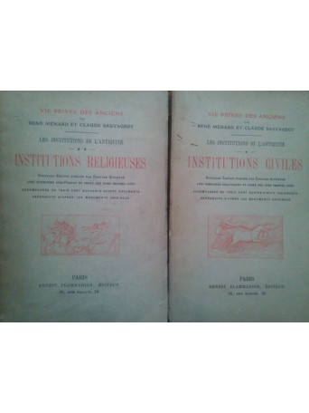 Les institutions de l'antiquite, 2 vol.