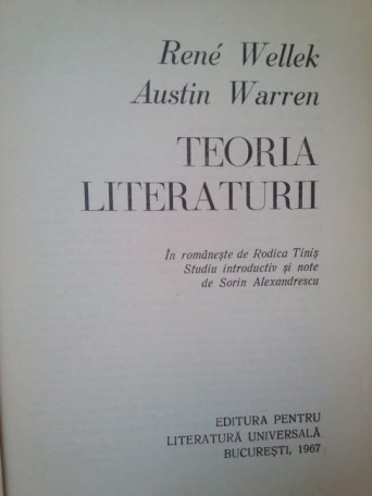 Teoria literaturii