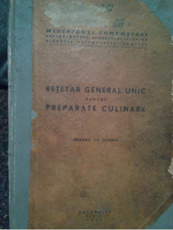 Retetar general unic pentru preparate culinare