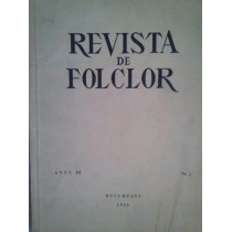 Revista de folclor, anul III, nr. 3