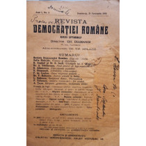 Revista Democratiei Romane, anul 1, nr. 5, 21 februarie 1910