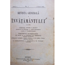 Revista generala a invatamantului, anul I, nr. 1, 1 iunie 1905