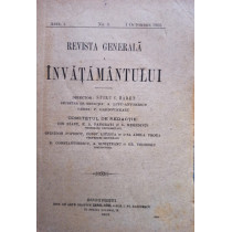 Revista generala a invatamantului, anul I, nr. 3, 1 octombrie 1905