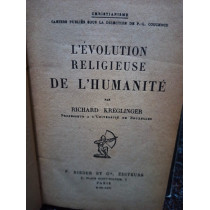 L'evolution religieuse de l'humanite