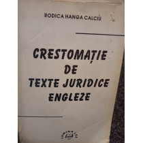 Crestomatie de texte juridice engleze