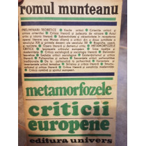 Metamorfozele criticii europene