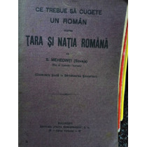 Ce trebuie sa cugete un roman despre Tara si natia Romana