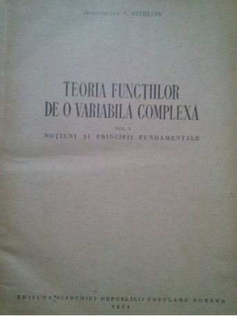 Teoria functiilor de o variabila complexa (semnata)