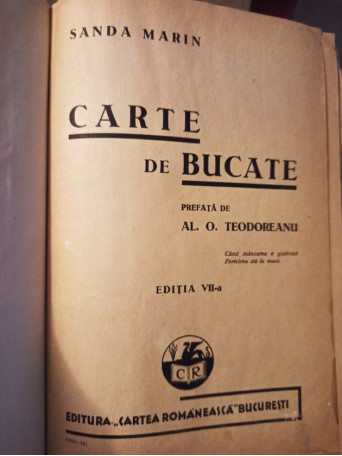 Carte de bucate, editia a VIIa