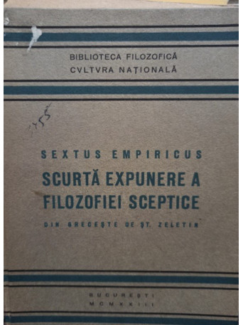 Scurta expunere a filozofiei sceptice