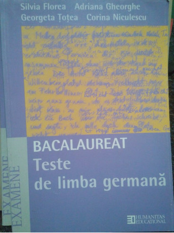 Teste de limba germana. Bacalaureat