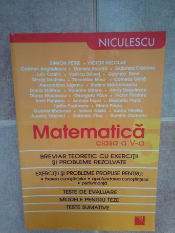 Matematica, clasa a V-a