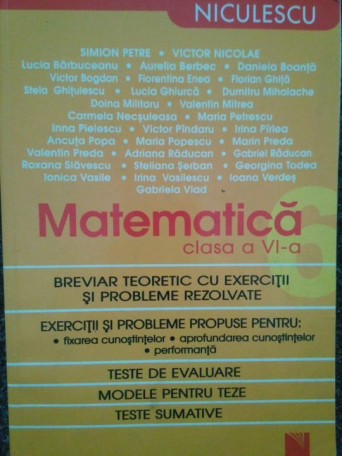 Matematica clasa a VIa