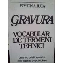 Gravura. Vocabular de termeni tehnici