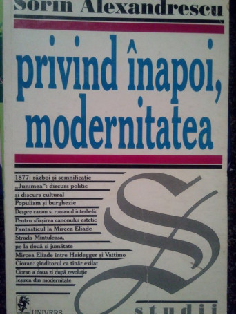 Privind inapoi, modernitatea