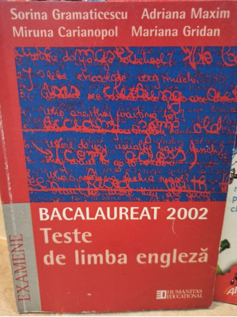 Bacalaureat 2002 - Teste de limba engleza