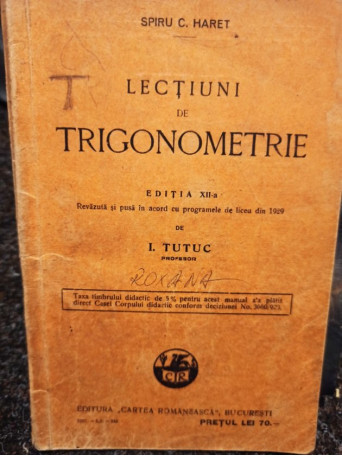 Lectiuni de trigonometrie