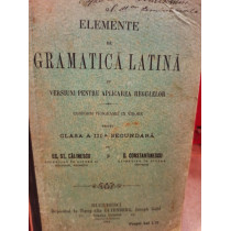 Elemente de gramatica latina cu versiuni pentru aplicarea regulelor