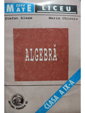 Algebra, clasa a IXa