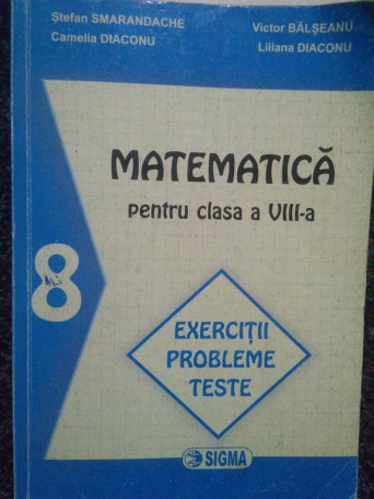 Matematica pentru clasa a VIIIa