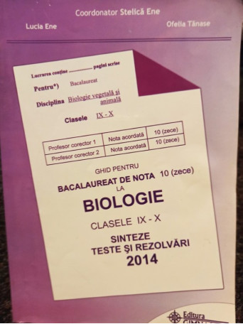 Biologie clasele IX - X