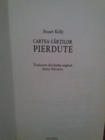 Cartea cartilor pierdute