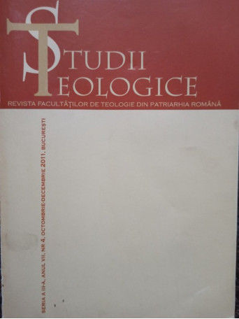 Studii Teologice, seria a III-a, anul VII, nr. 4