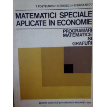 Matematici speciale aplicate in economie