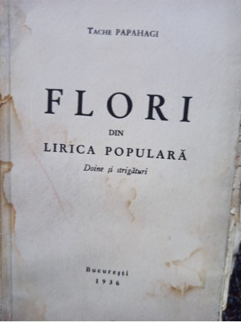 Flori din lirica populara