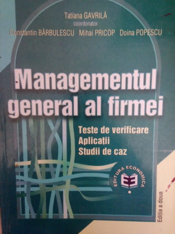 Managementul general al firmei