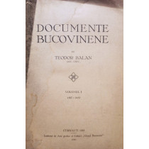 Documente Bucovinene, vol. I