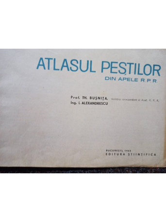 Atlasul pestilor din apele R. P. R.