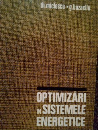 Optimizari in sistemele energetice