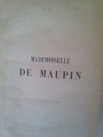 Mademoiselle de maupin