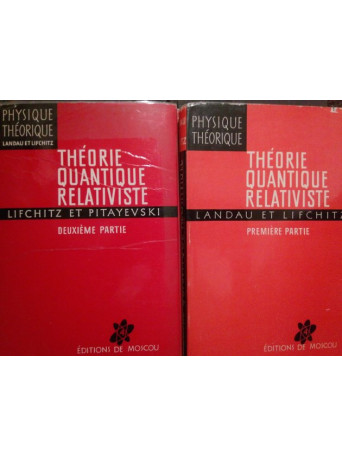 Theorie quantique relativiste, 2 vol.