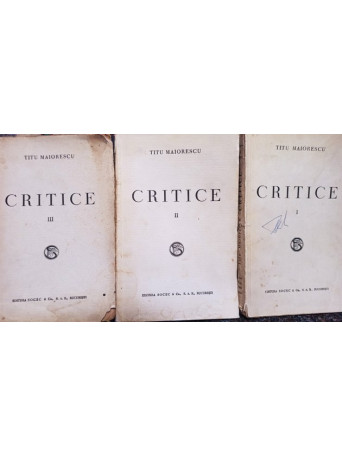 Critice, 3 vol.