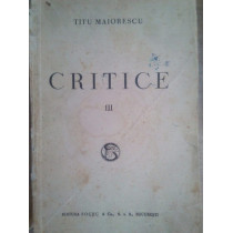 Critice, vol. III