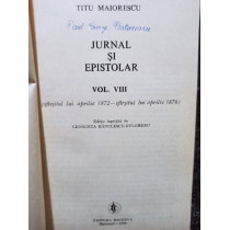 Jurnal si epistolar, vol. VIII, vol. IX