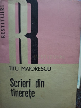 Scrieri din tinerete