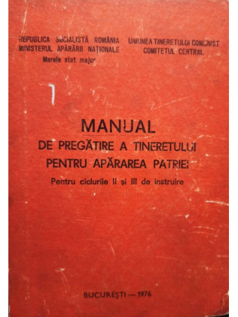 Manual de pregatire a tineretului pentru apararea patriei